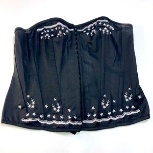 Y2K Say What? Women's Black and White Corset size L